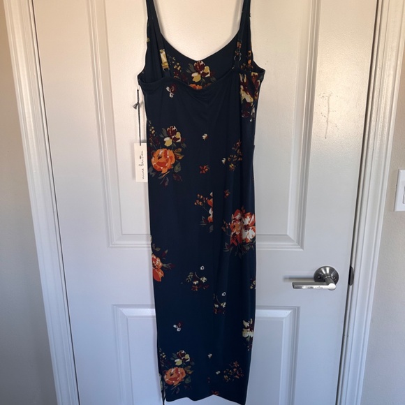 Vivienne Dress Nine Britton Small Knit Midi Blue Floral Print NWT - Picture 5 of 6